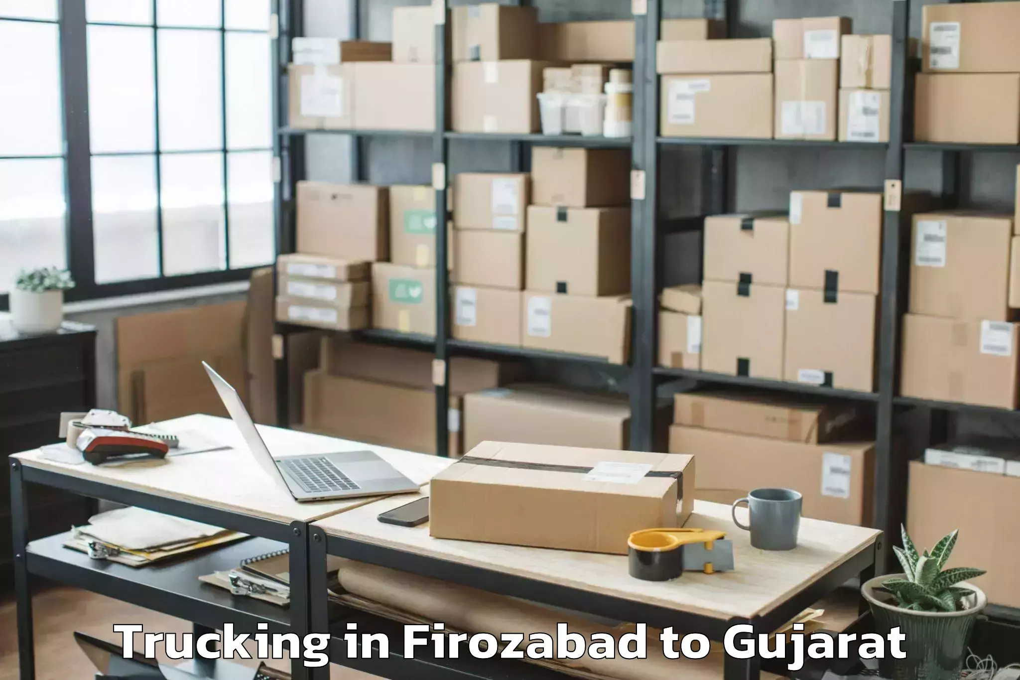 Leading Firozabad to Bhachau Trucking Provider